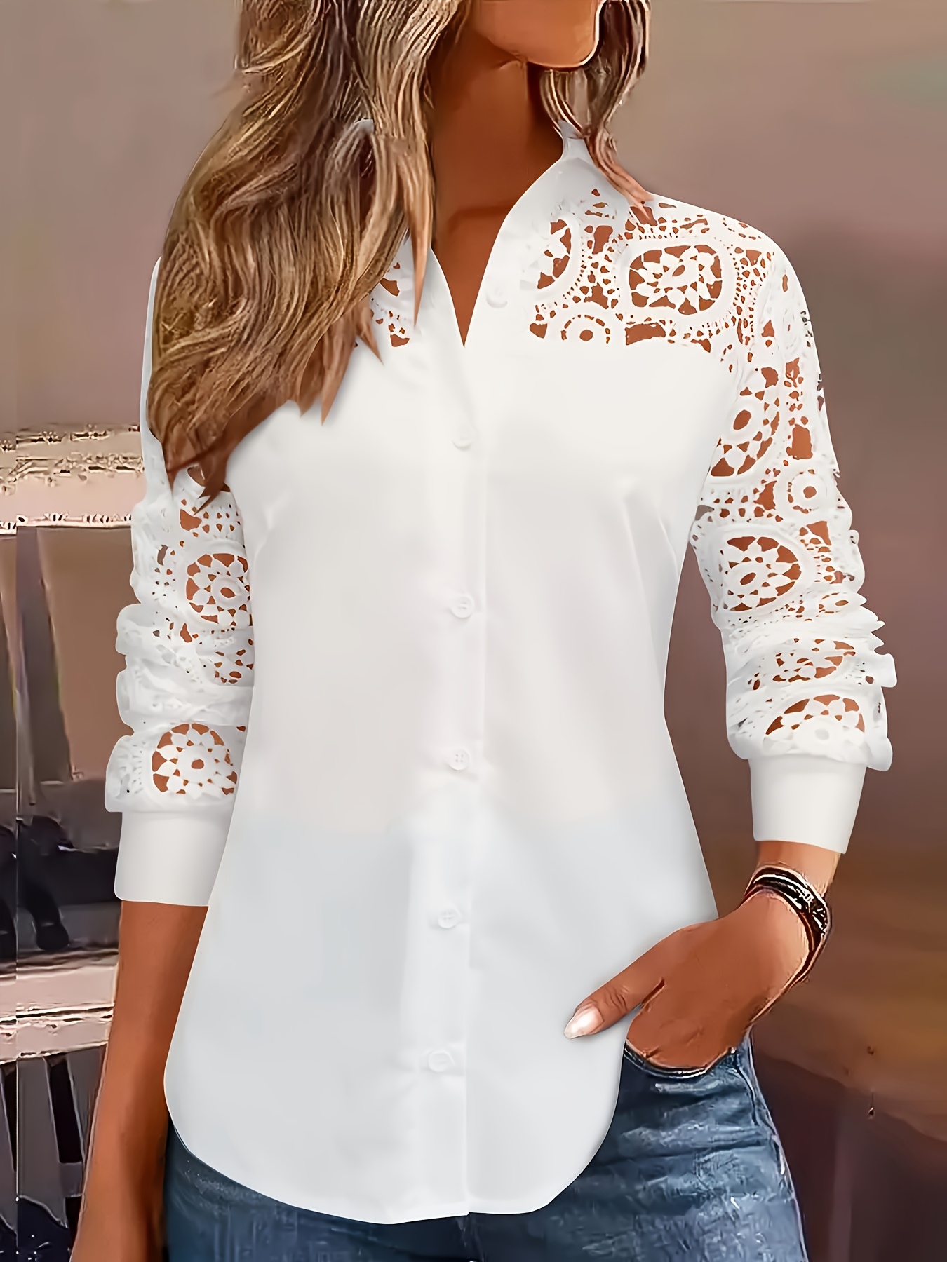 Embroidery Online - Koszula damska o luźnym kroju, modna,