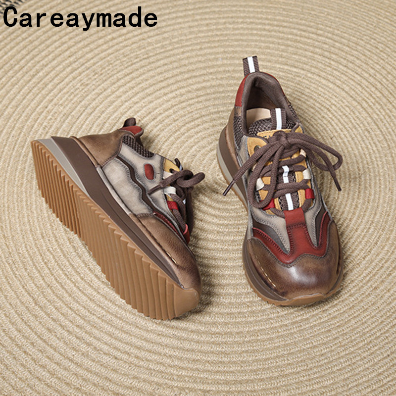 Embroidery Garments - Careaymade - Damskie botki ze skóry