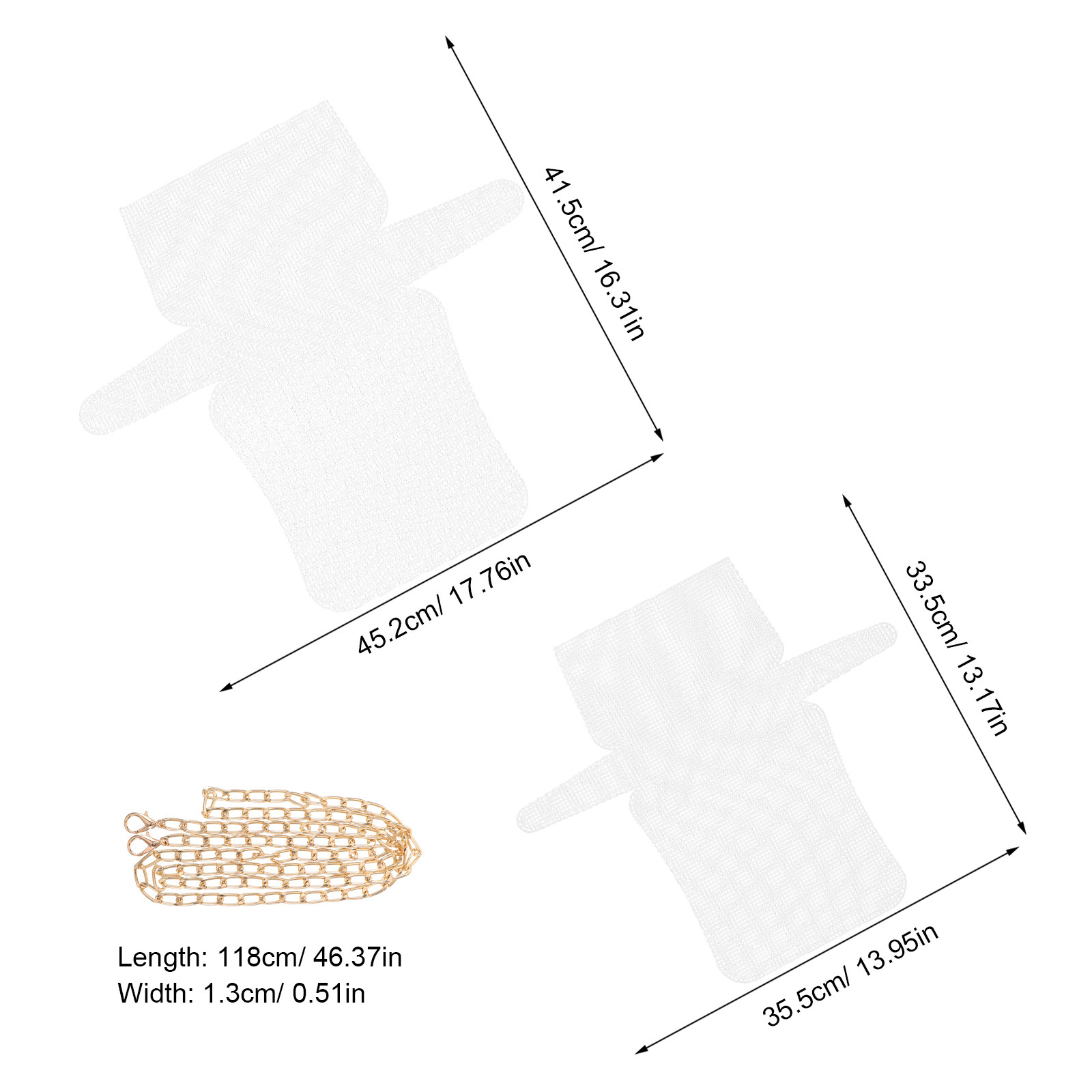 2 zestawy plastikowych siatek  – Embroidery Bag recenzja i cena