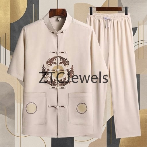 Tradycyjny chiński strój do Ku – Embroidery Cotton Shirt recenzja i cena