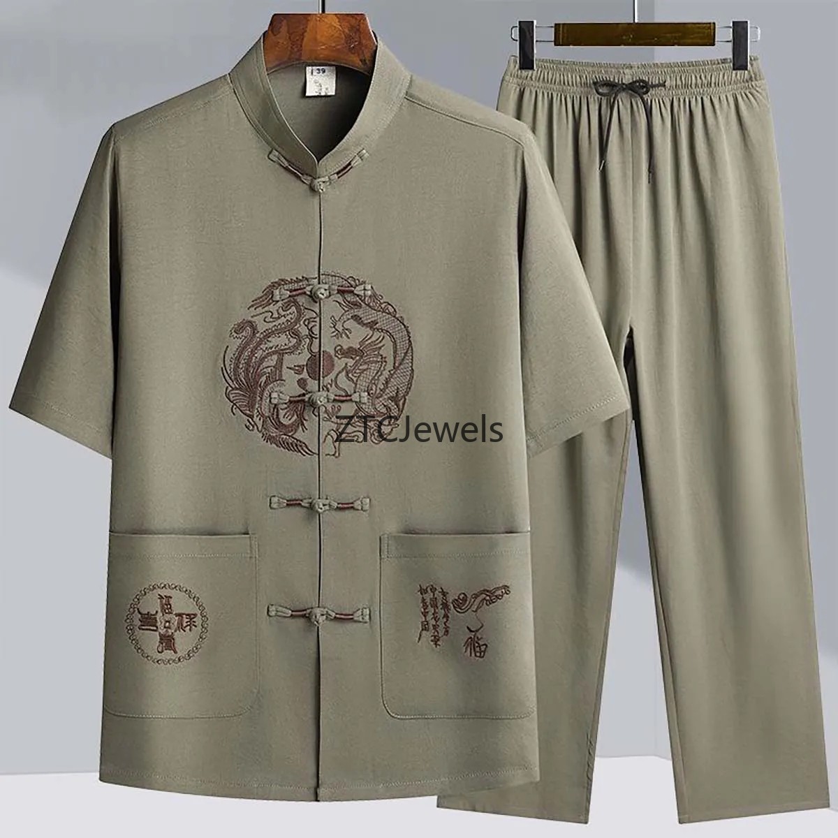 Tradycyjny chiński strój do Ku – Embroidery Cotton Shirt recenzja i cena